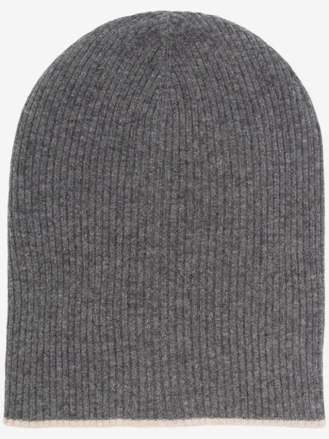 Brunello Cucinelli ribbed-knit beanie