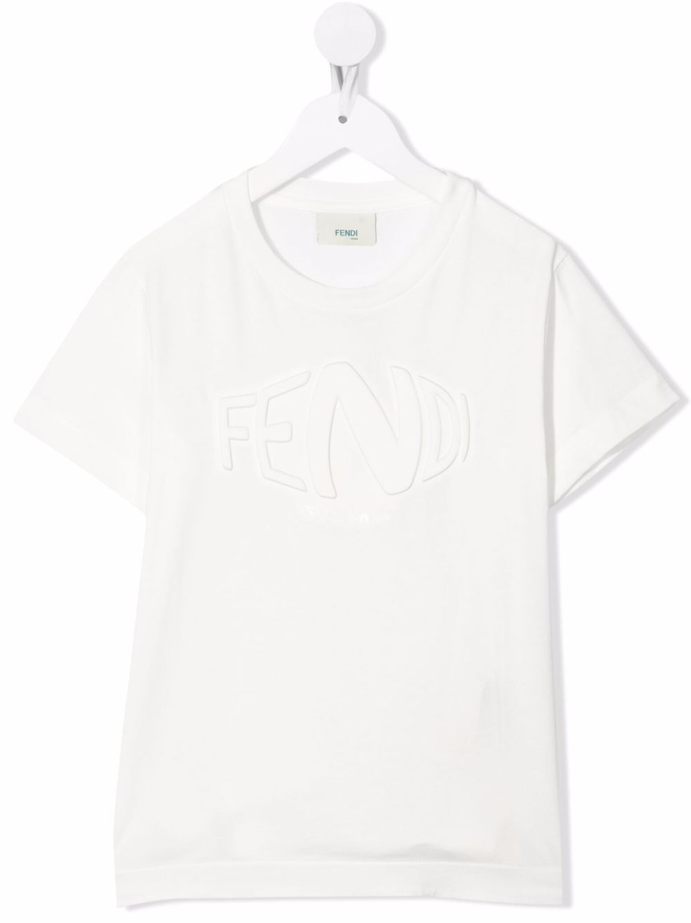 

Fendi Kids logo-embossed T-shirt - White