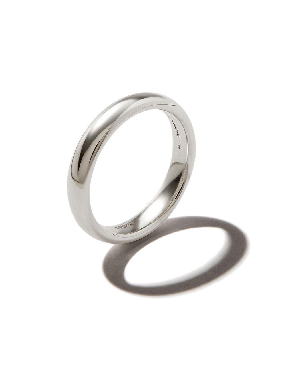 Shop Le Gramme 18kt White Gold 6g Beveled Ring In Silver