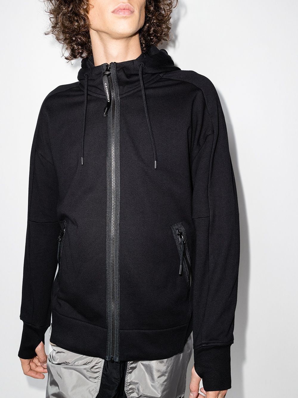 C.P. Company Hoodie met rits - Zwart