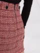 Pinko falda de bouclé de cintura alta