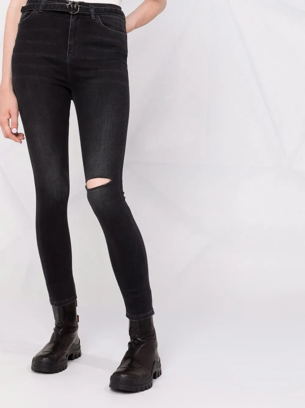 фото Pinko джинсы скинни с завышенной талией