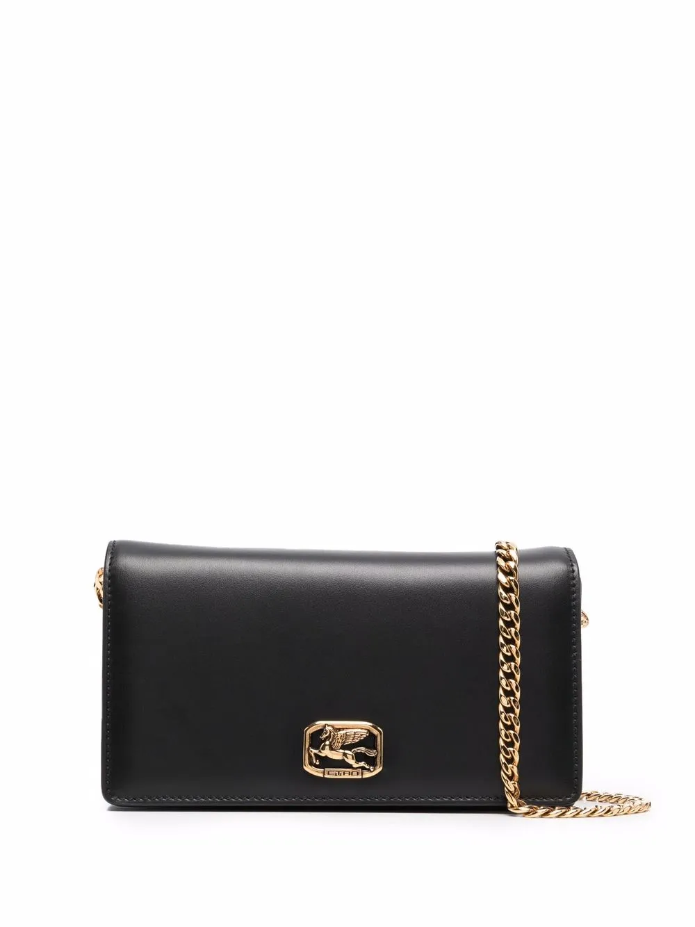 

ETRO unicorn-logo leather crossbody bag - Black