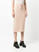 Nº21 embroidered logo drawstring skirt