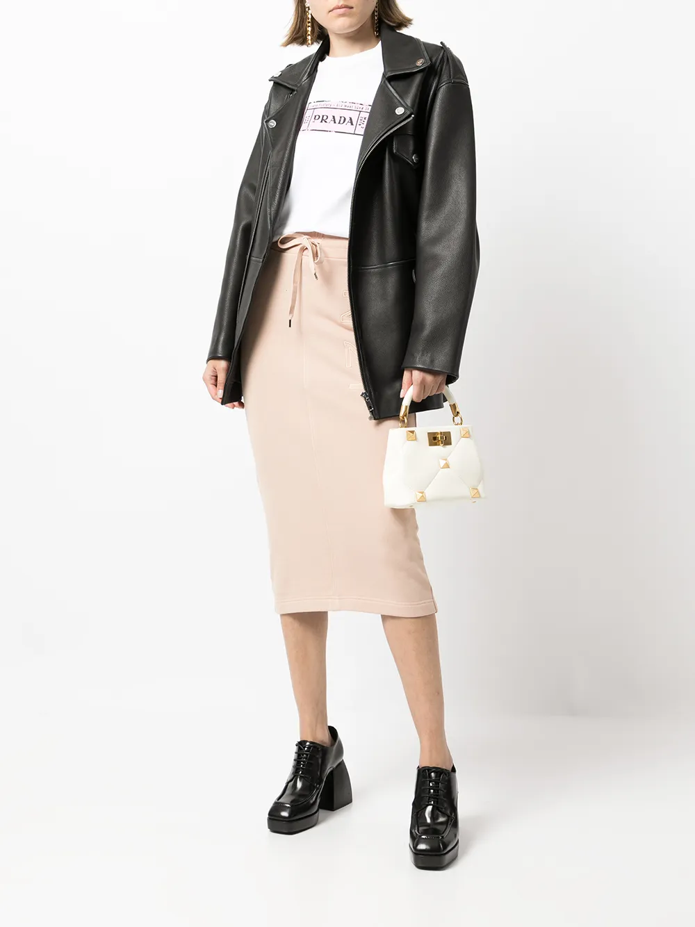 Image 2 of Nº21 embroidered logo drawstring skirt