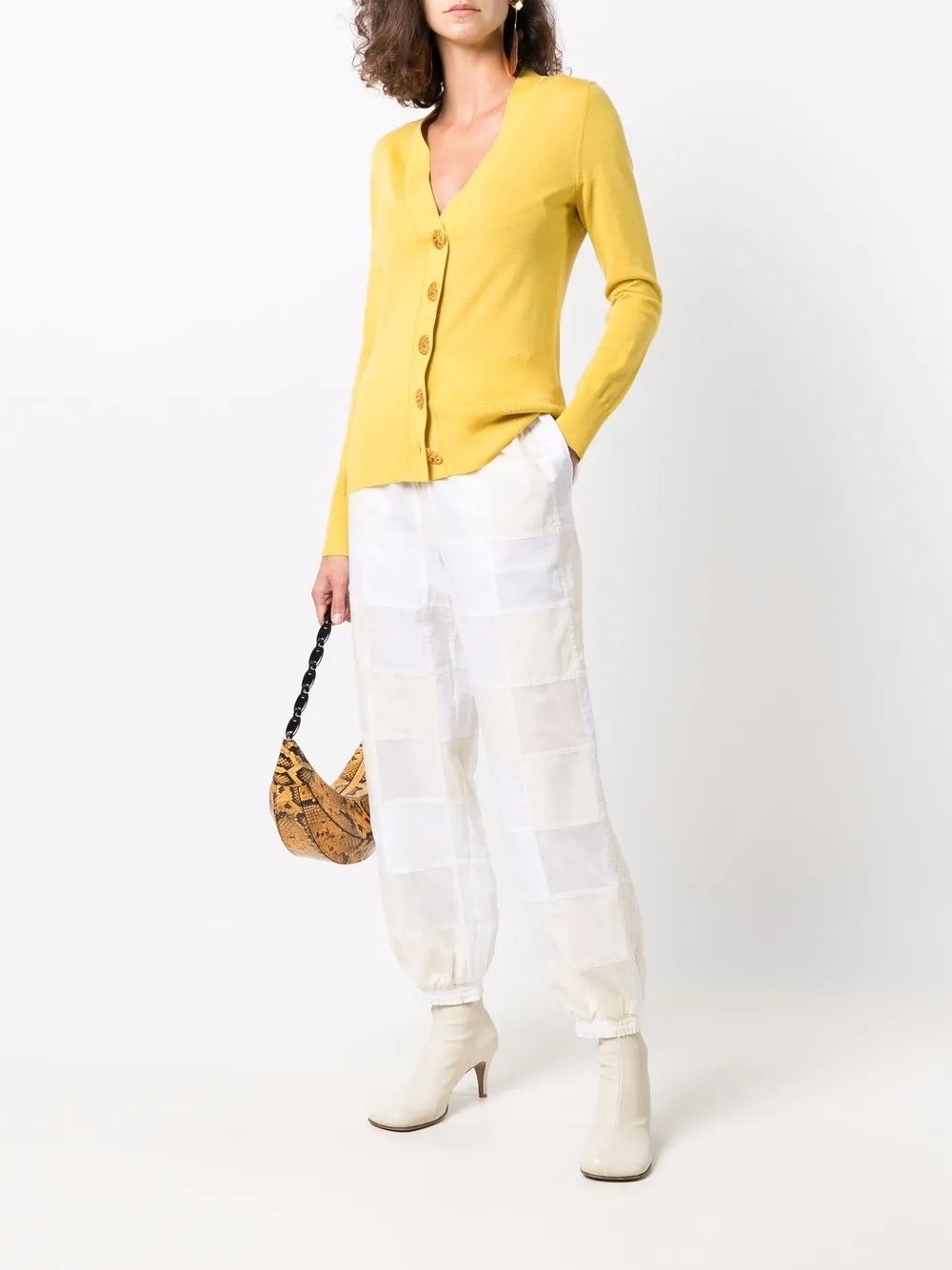 фото Tory burch брюки в технике пэчворк