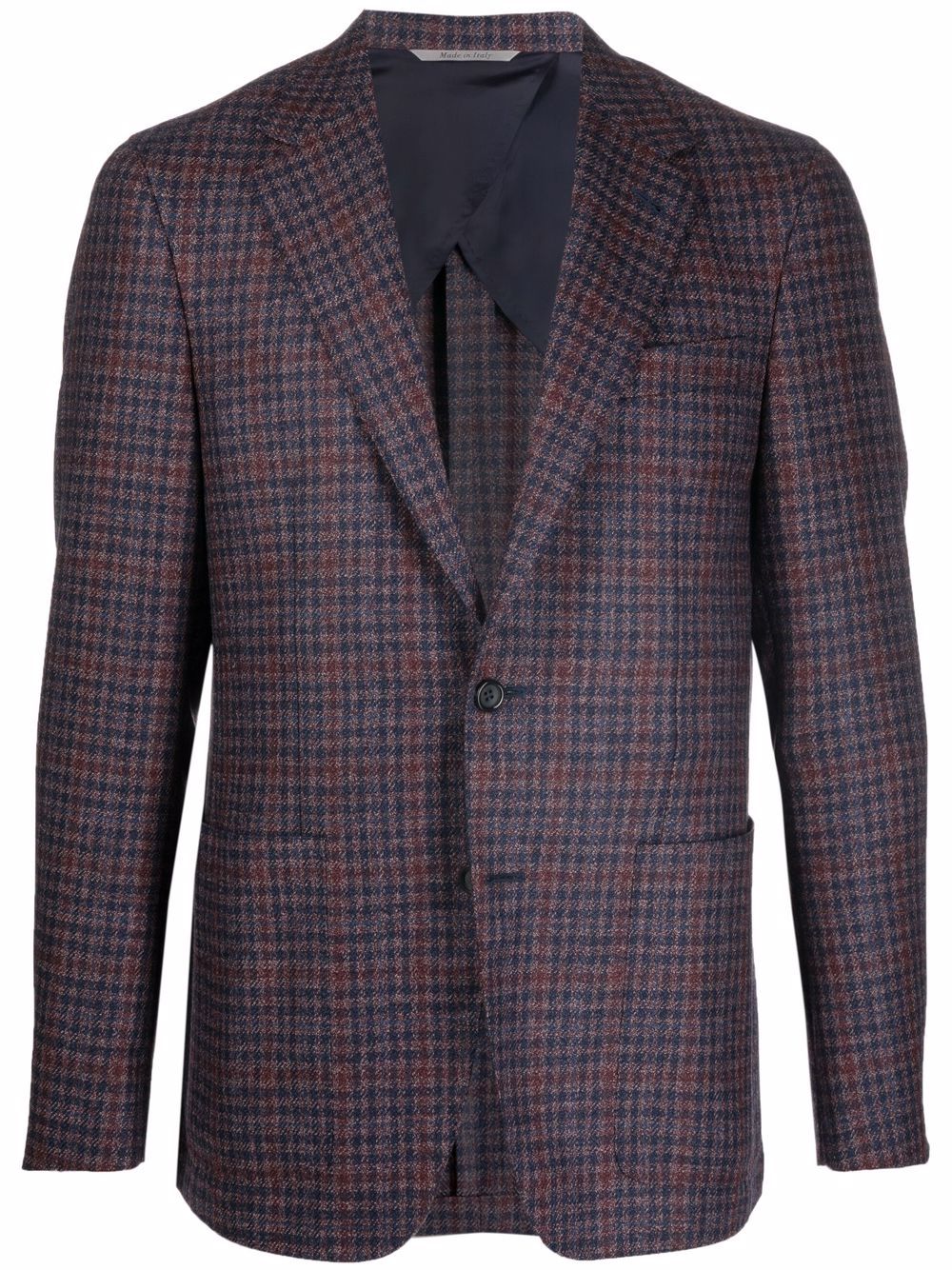 

Canali blazer con motivo de cuadros - Azul