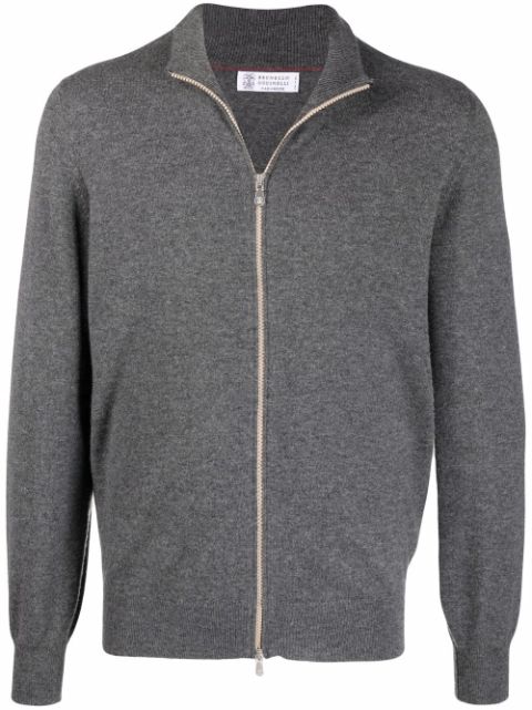 Brunello Cucinelli zip-up cashmere cardigan Men