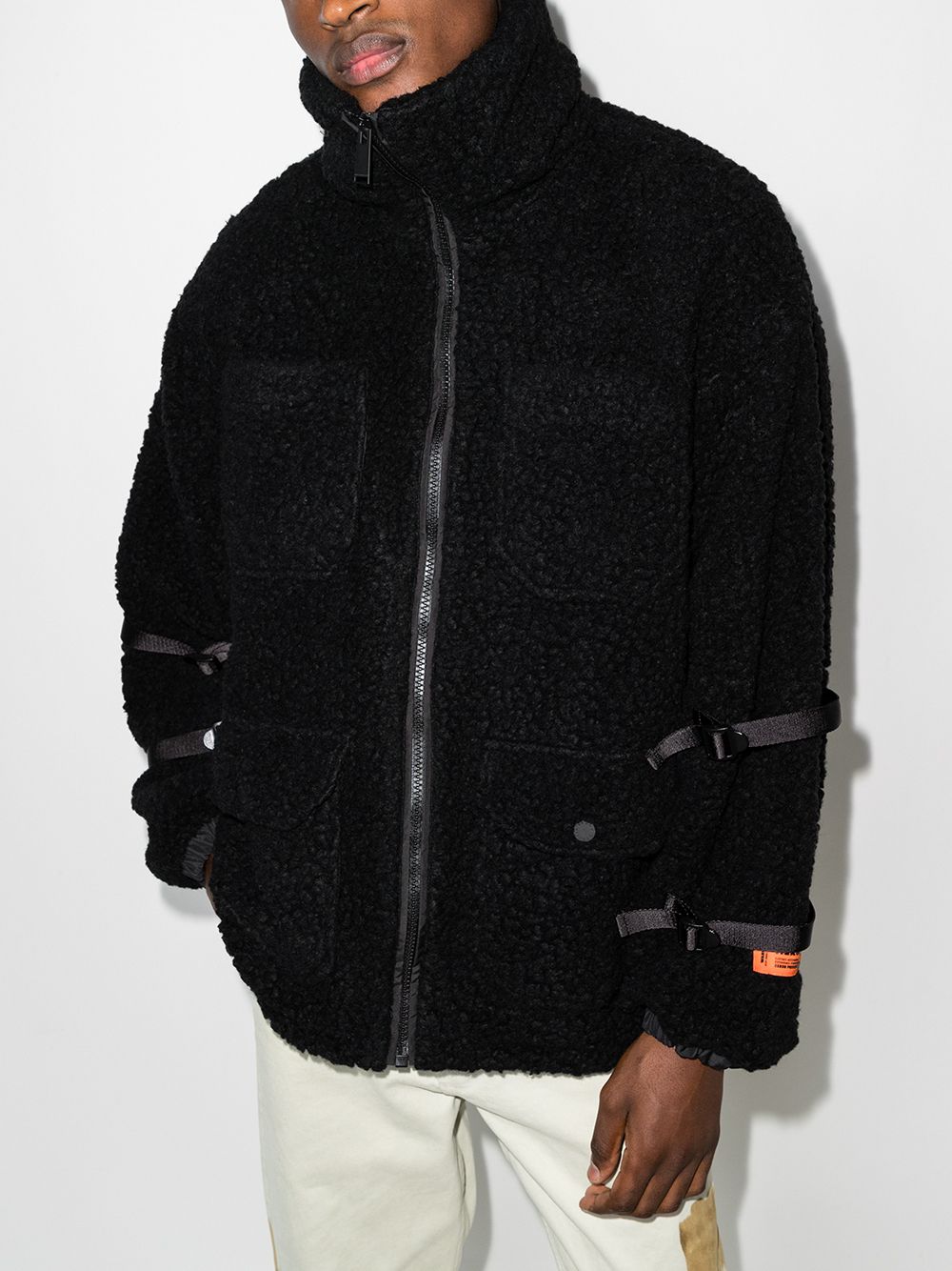 фото Heron preston zip-fastening fleece jacket