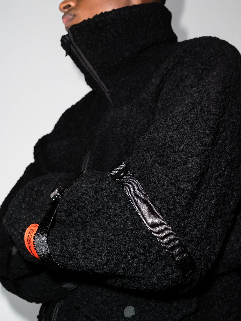 фото Heron preston zip-fastening fleece jacket