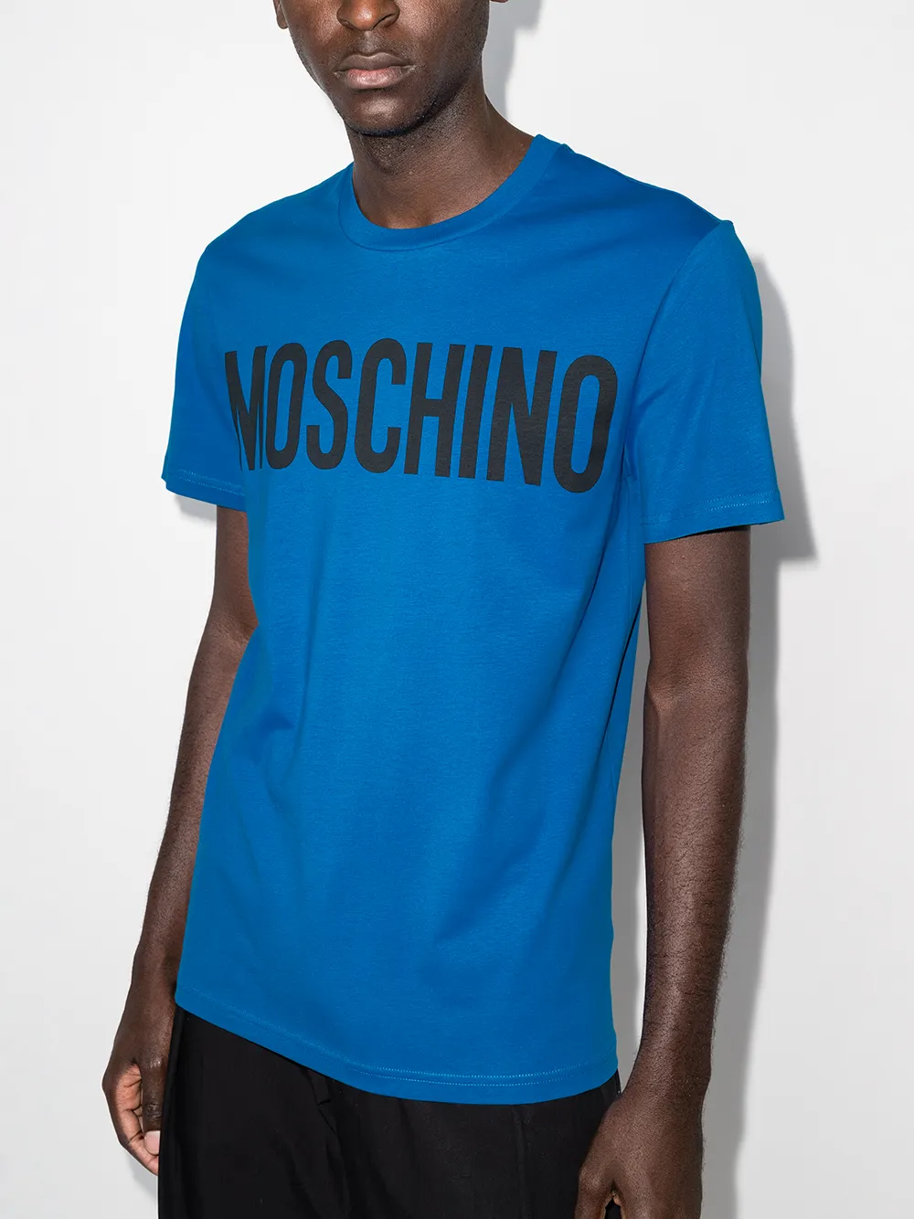 Image 2 of Moschino logo-print cotton T-shirt