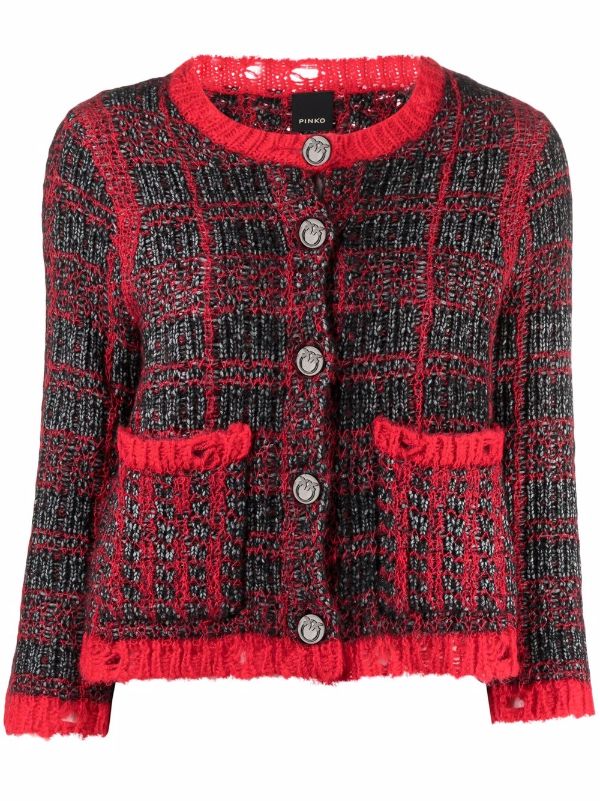 pinko tweed coat