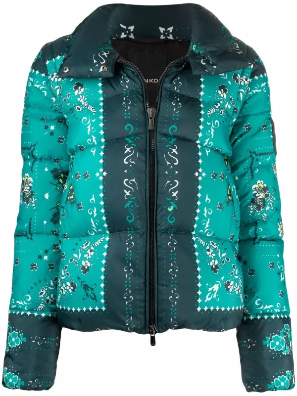 floral padded coat