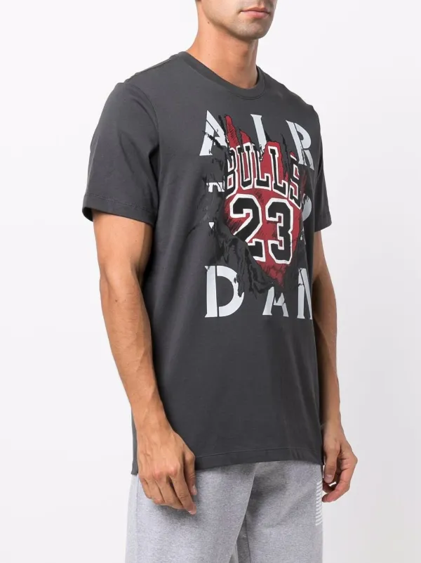 Jordan graphic-print short-sleeve T-shirt | Grey | FARFETCH ZA