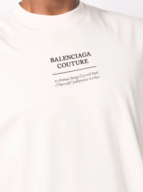 Balenciaga Couture-print Oversized T 