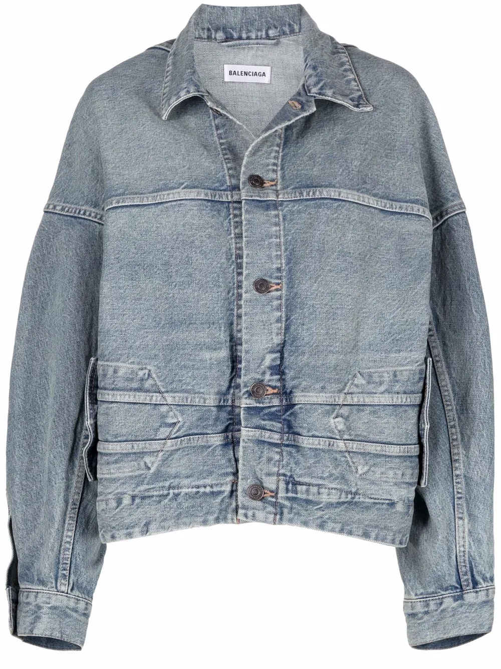 Image 1 of Balenciaga Upside Down denim jacket