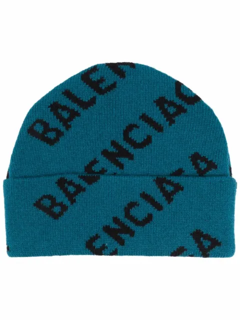 Balenciaga all-over Logo Beanie - Farfetch