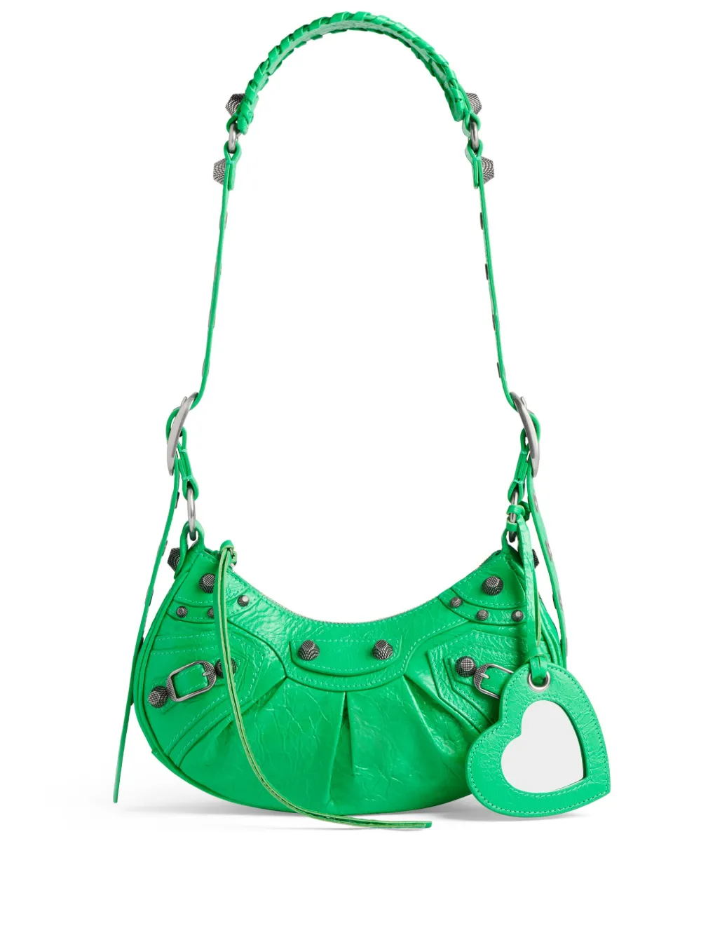 Shop Balenciaga Le Cagole Xs Shoulder Bag In Green