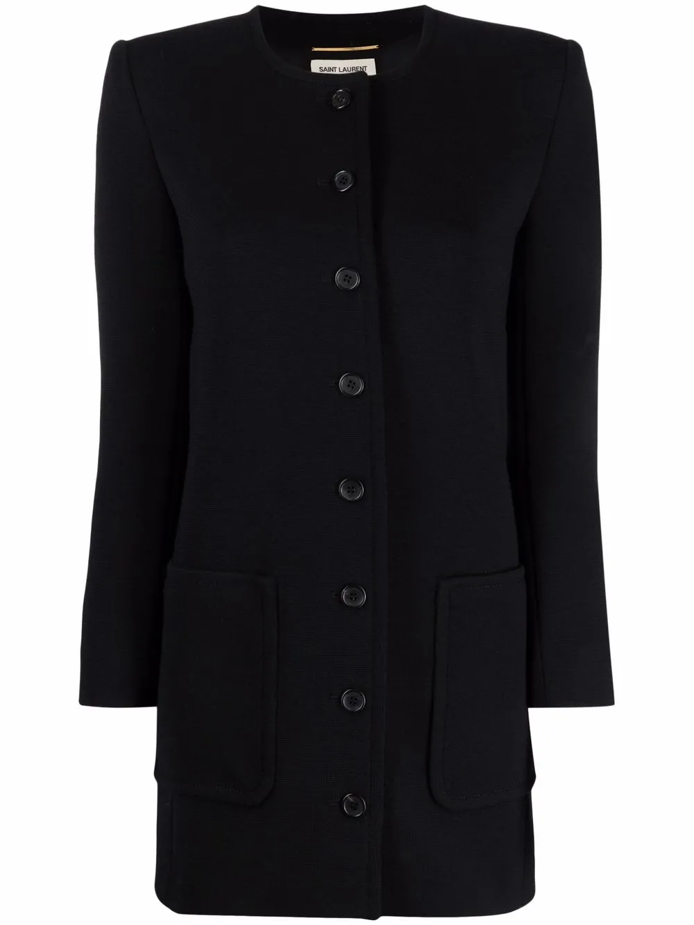 Saint Laurent collarless buttoned jacket | Black | Image 1