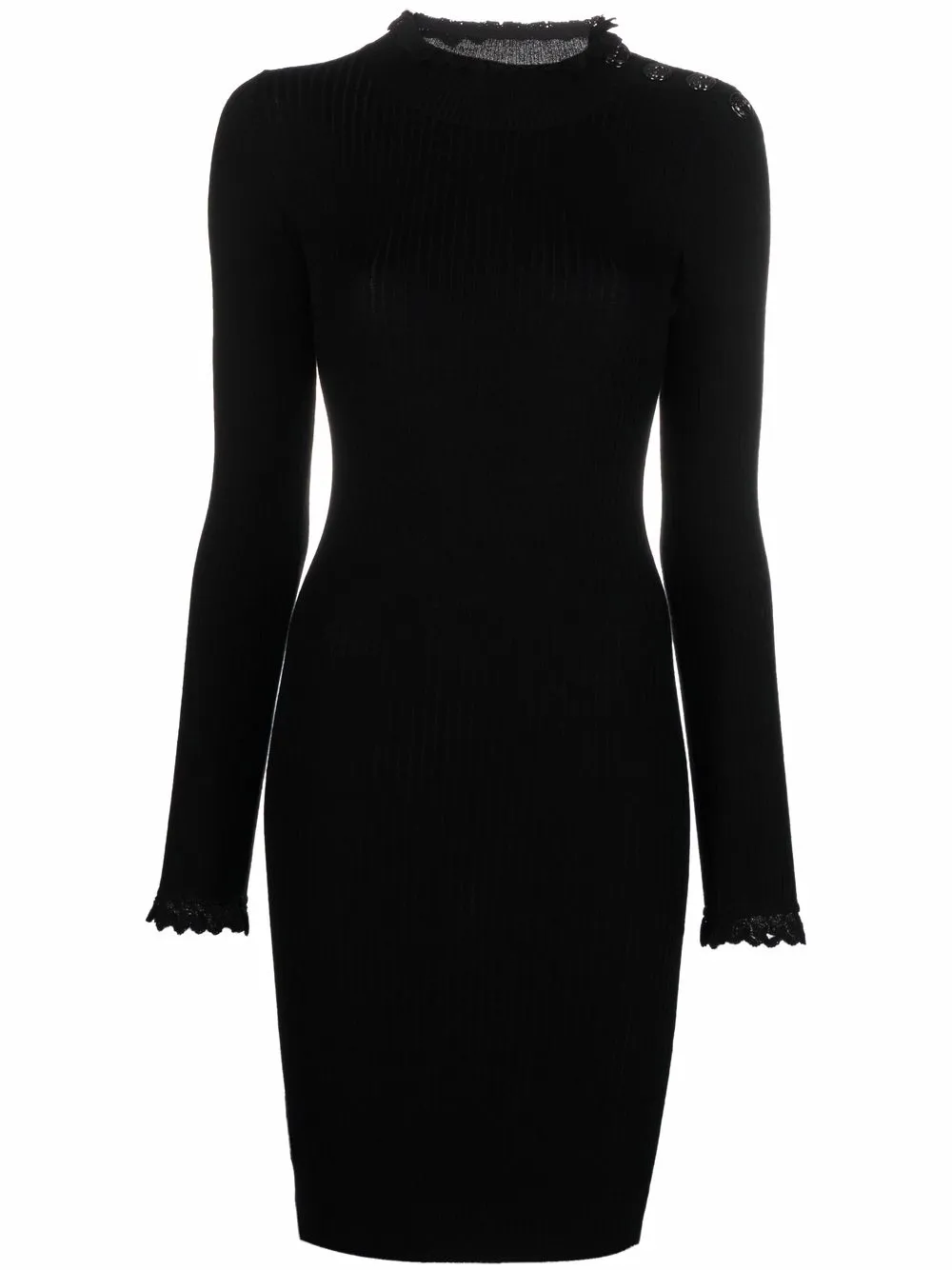 

PINKO ribbed-knit midi dress - Black