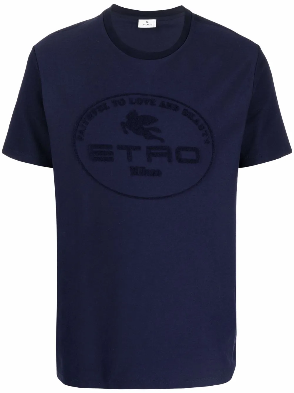 

ETRO playera con logo estampado - Azul