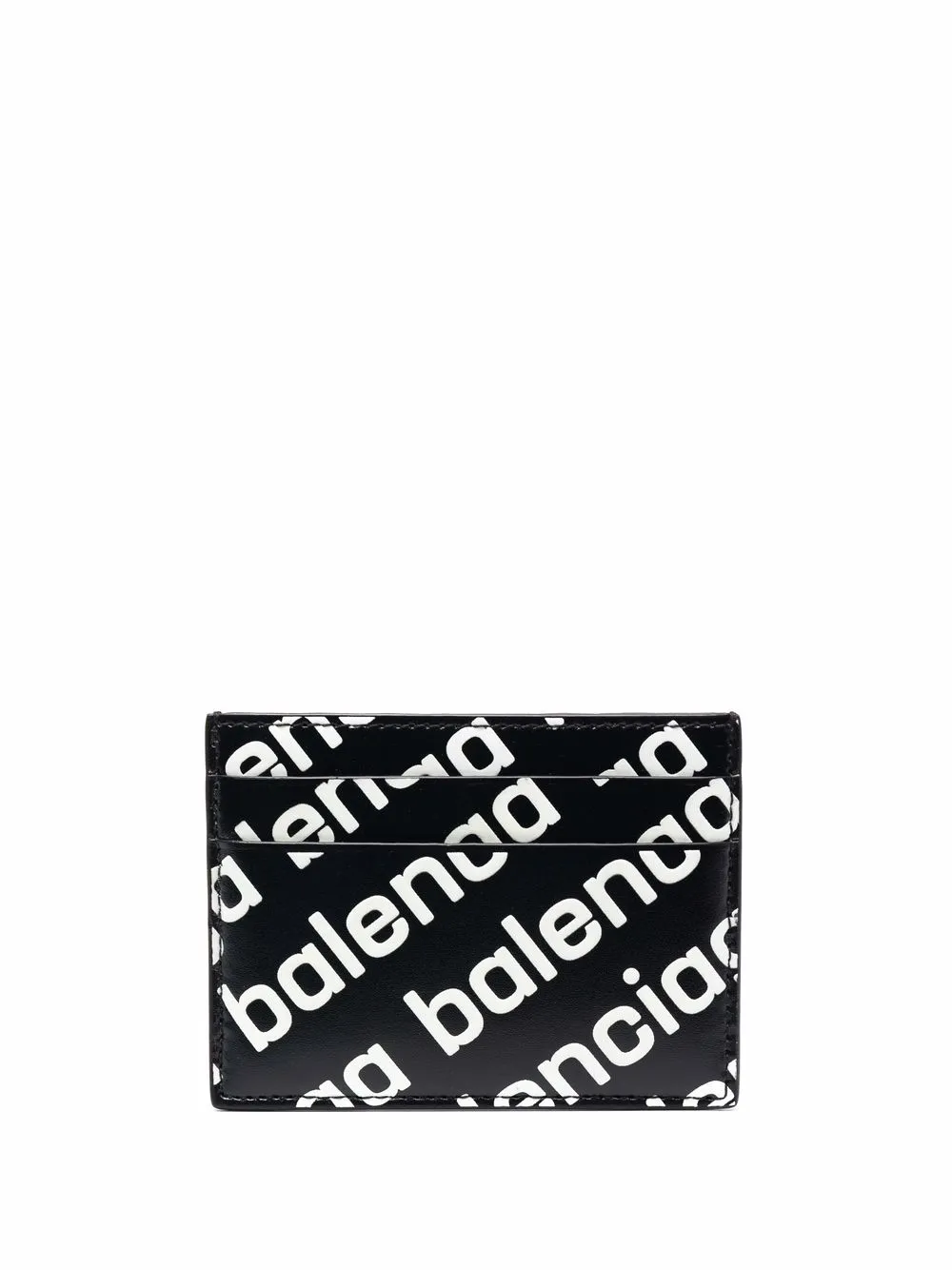 Image 1 of Balenciaga logo-print card cash holder