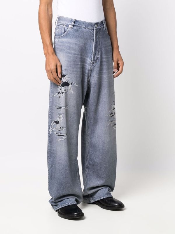 Balenciaga mid-rise wide-leg Jeans - Farfetch