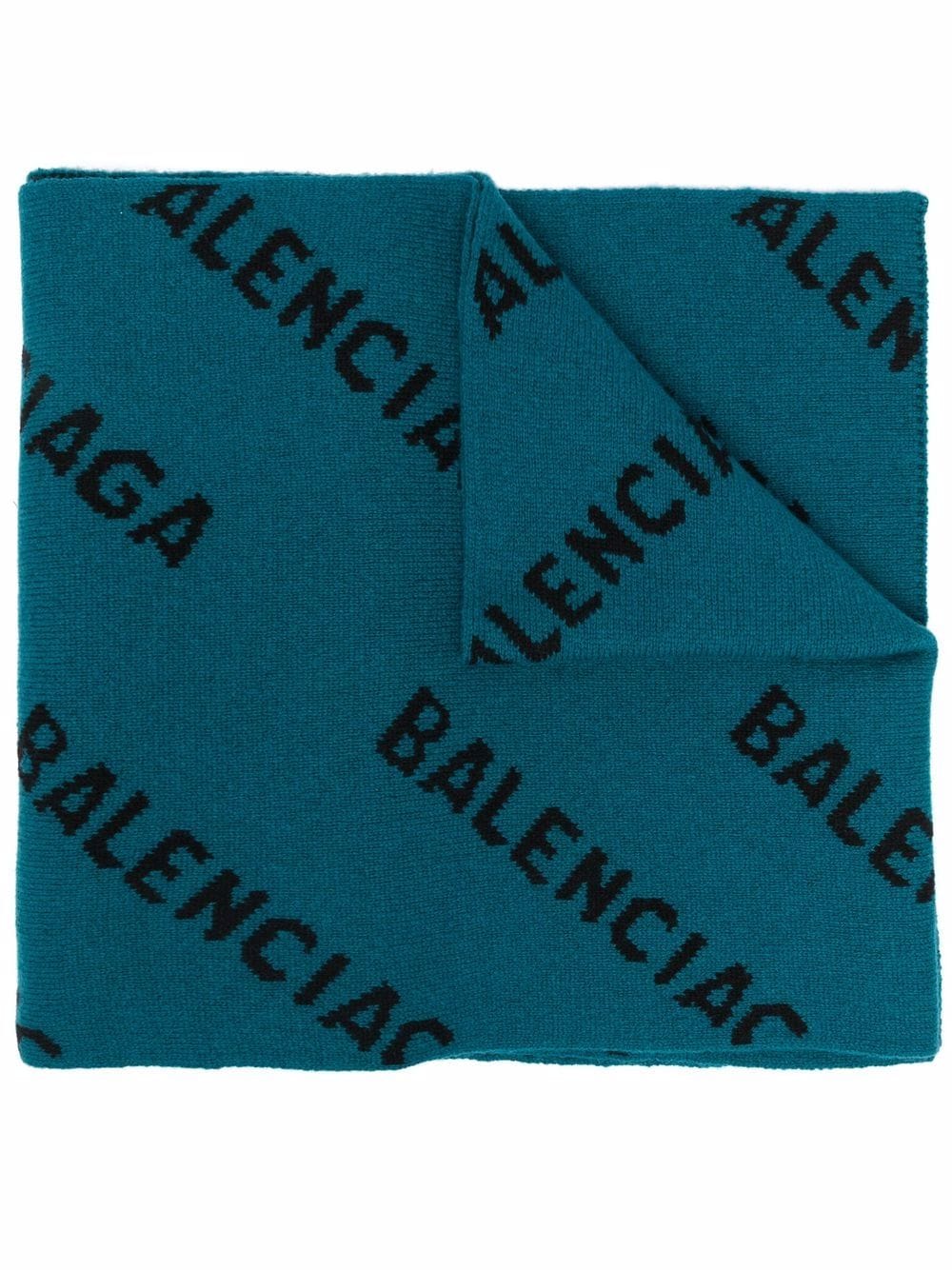 фото Balenciaga шарф вязки интарсия с логотипом
