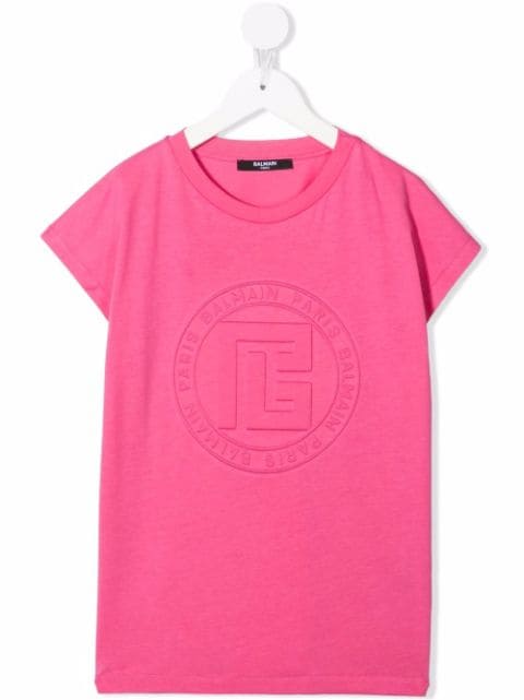 debossed-logo T-shirt