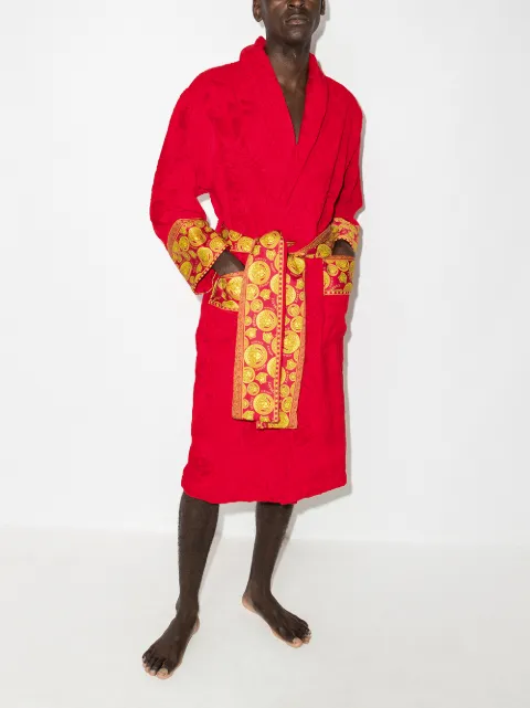 versace red dressing gown