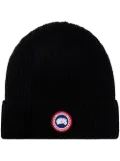 Canada Goose Arctic Disc ribbed-knit beanie - Black