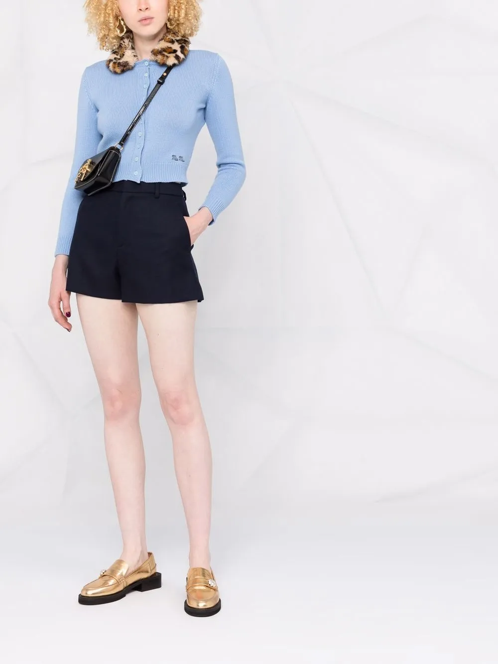 фото Red valentino шорты строгого кроя с карманами