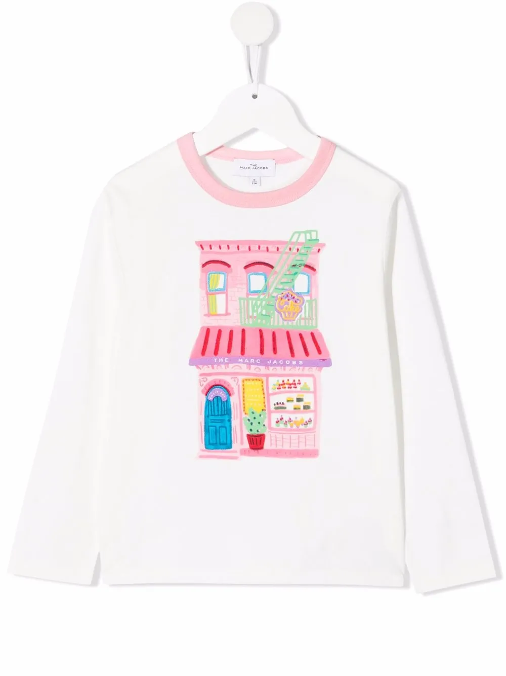 

Marc Jacobs Kids sketch-print organic cotton T-Shirt - White