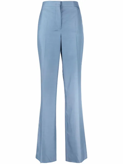 Ferragamo high-waisted silk trousers
