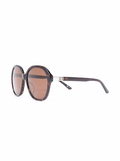 Balenciaga Eyewear tortoiseshell-effect Square Sunglasses - Farfetch