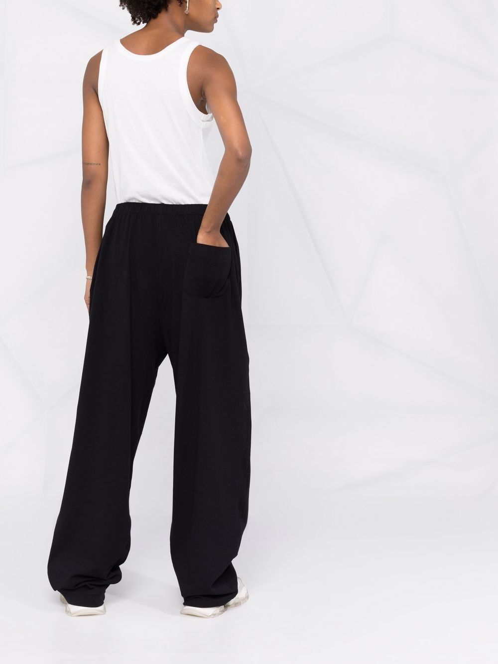 фото Balenciaga широкие брюки с вышитым логотипом