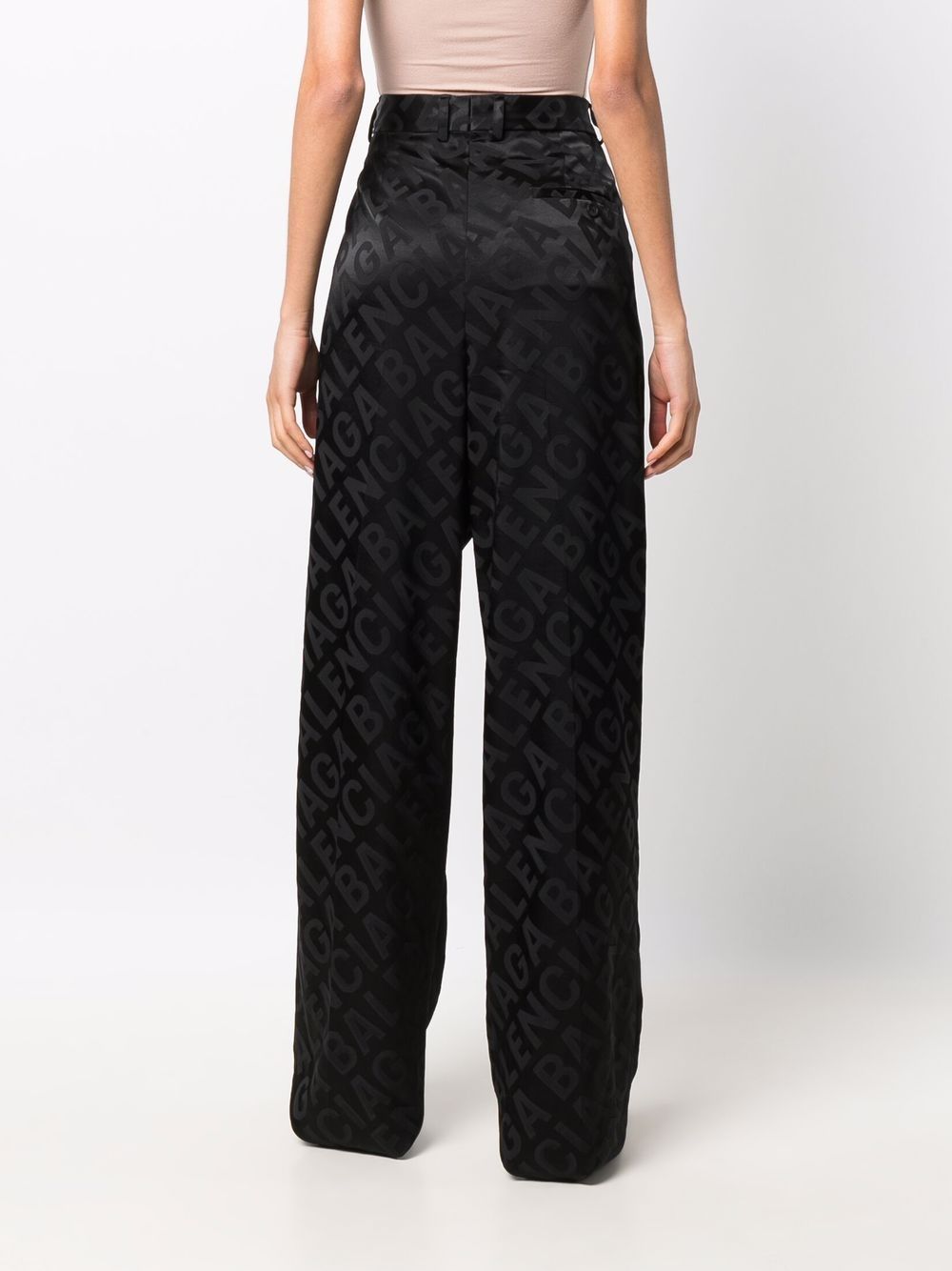 Balenciaga Broek met jacquard Zwart