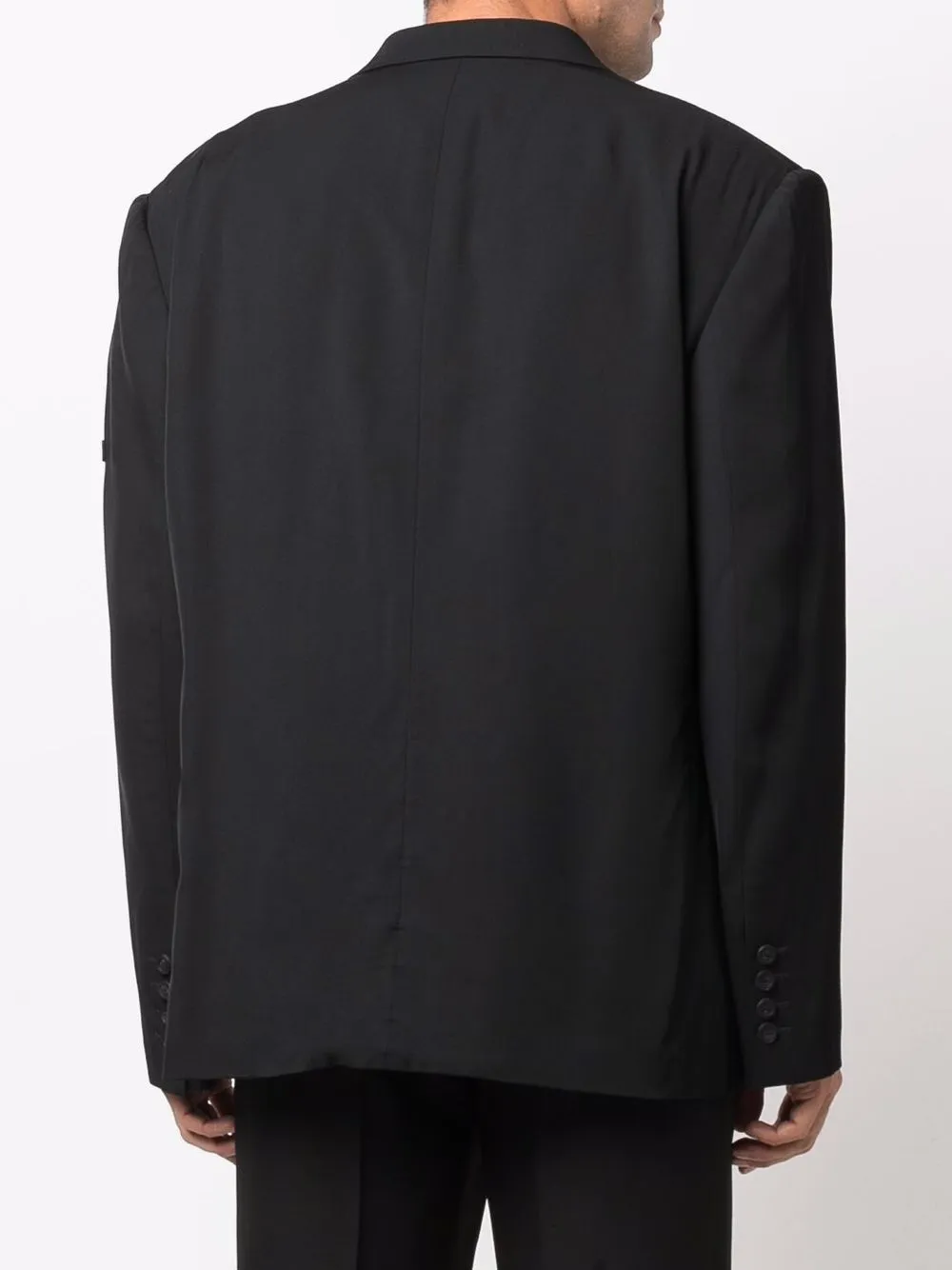 Balenciaga Washed Button-front Jacket In Schwarz