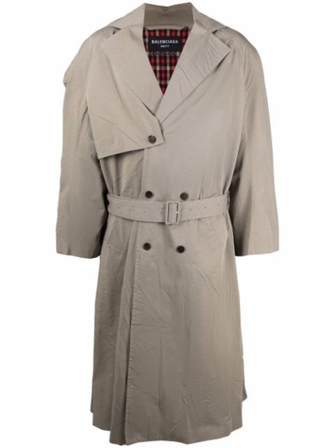 Balenciaga belted oversize trench coat 