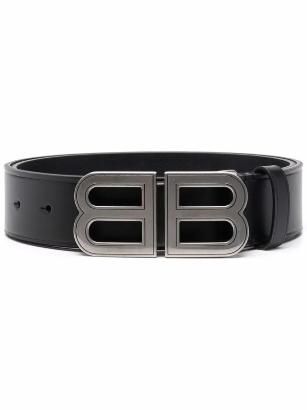 Hourglass logo-buckle belt