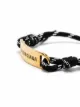 Balenciaga logo-plaque shoelace bracelet