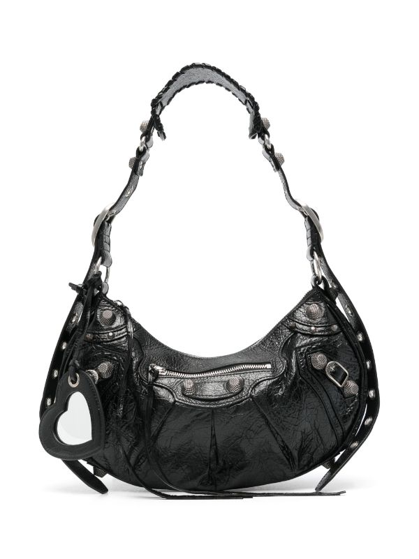 Balenciaga Le Cagole S Leather Shoulder Bag | Black | FARFETCH RO