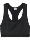 Balenciaga scoop-neck sports bra - Black