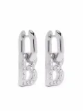 Balenciaga B Chain XS earrings - Silver