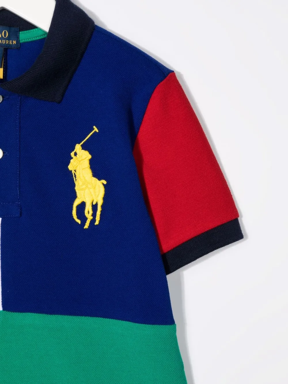 фото Ralph lauren kids рубашка поло в стиле колор-блок