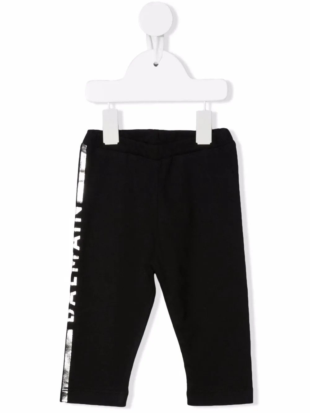 

Balmain Kids side logo-print trousers - Black