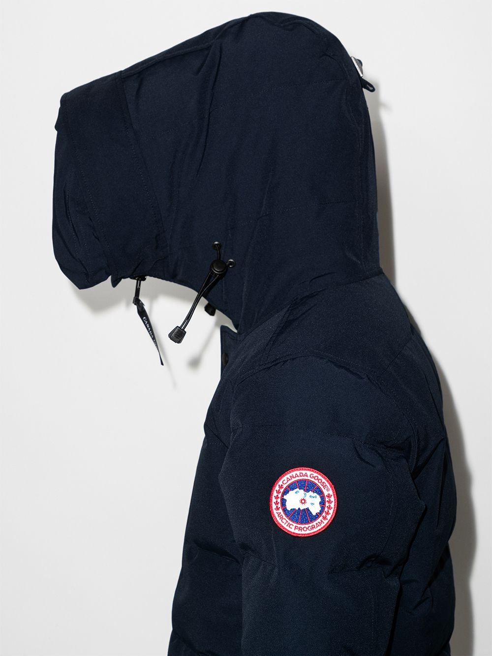 Shop Canada Goose Carson Logo-patch Puffer Jacket In Blue