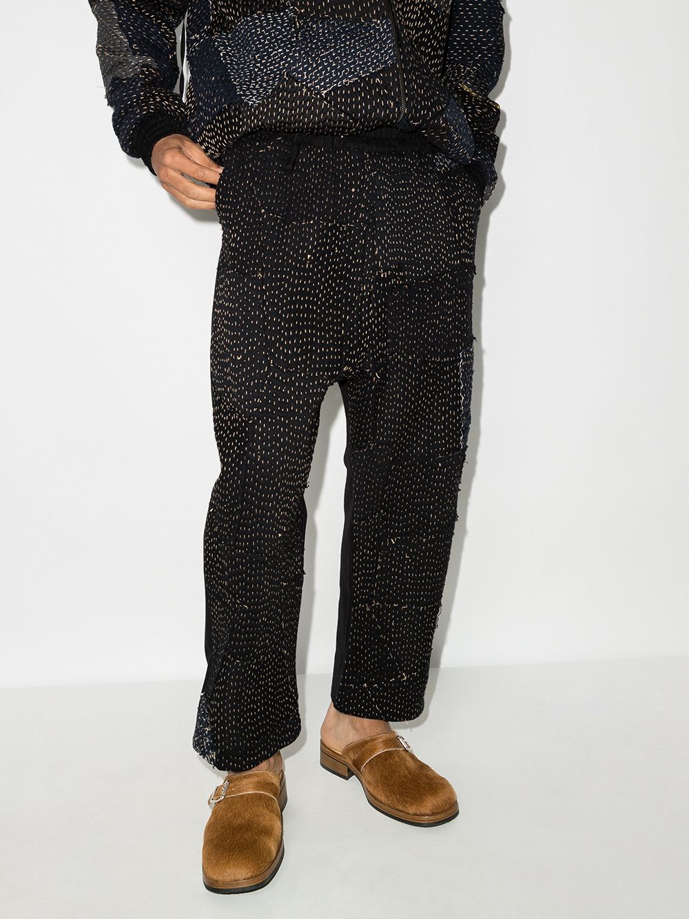 фото By walid gerald patchwork loose-fit trousers