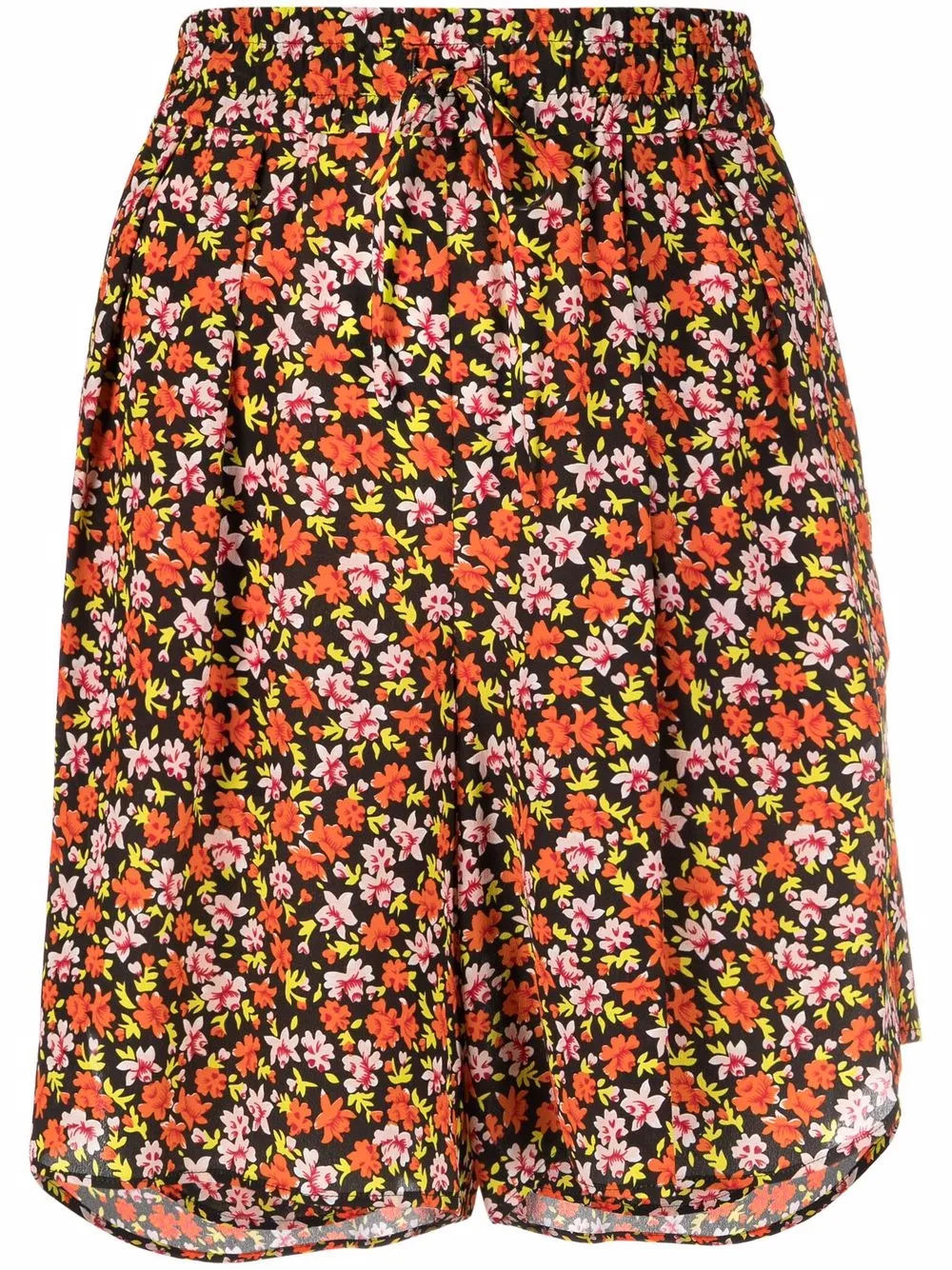 

Paul Smith shorts de playa con cordón y motivo floral - Naranja