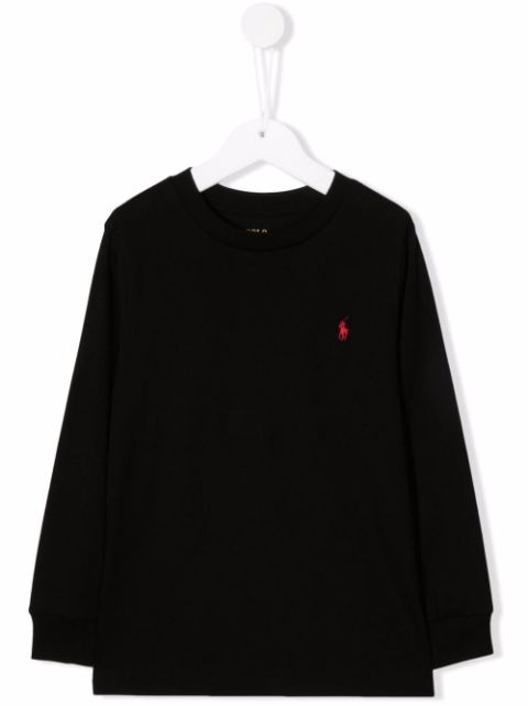 embroidered-logo long-sleeved T-shirt